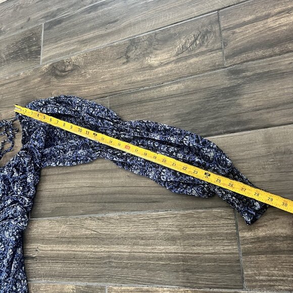 Free People Aglow Smocked Long Sleeve Midi Dress Small (201) - Picture 5 of 7